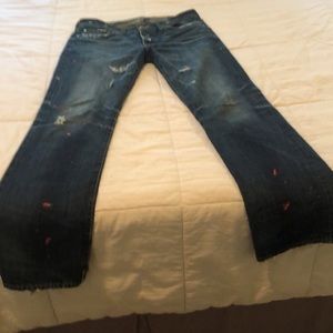 Adriano Goldschmied blue jeans size 33 waist 32 length